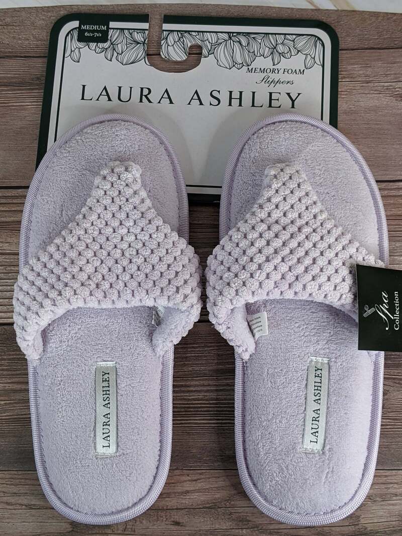 Lavender Memory Foam Slippers