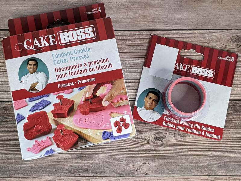 Cake Boss Princess Fondant Presses and Rolling Pin Guides