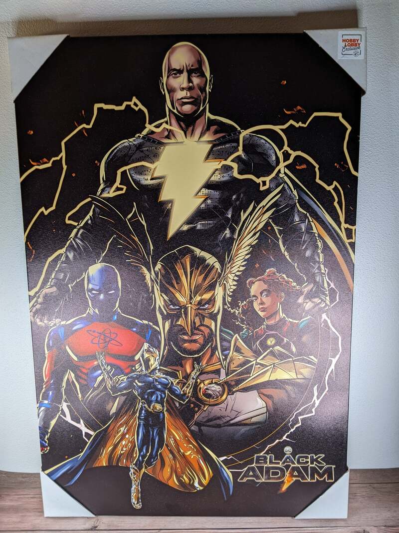 Black Adam Wall Art