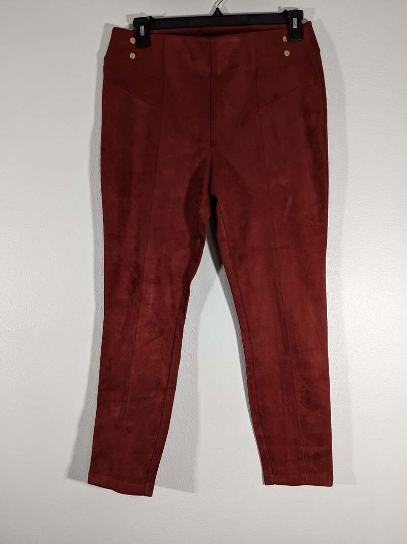 Burnt Russet Suede Pants Women's Large
