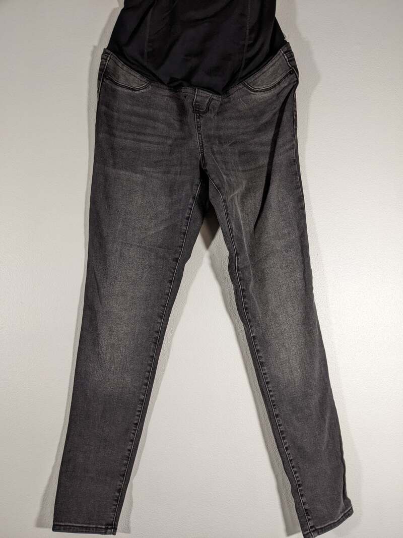 Black/Gray Women's Maternity Jeans Size 0