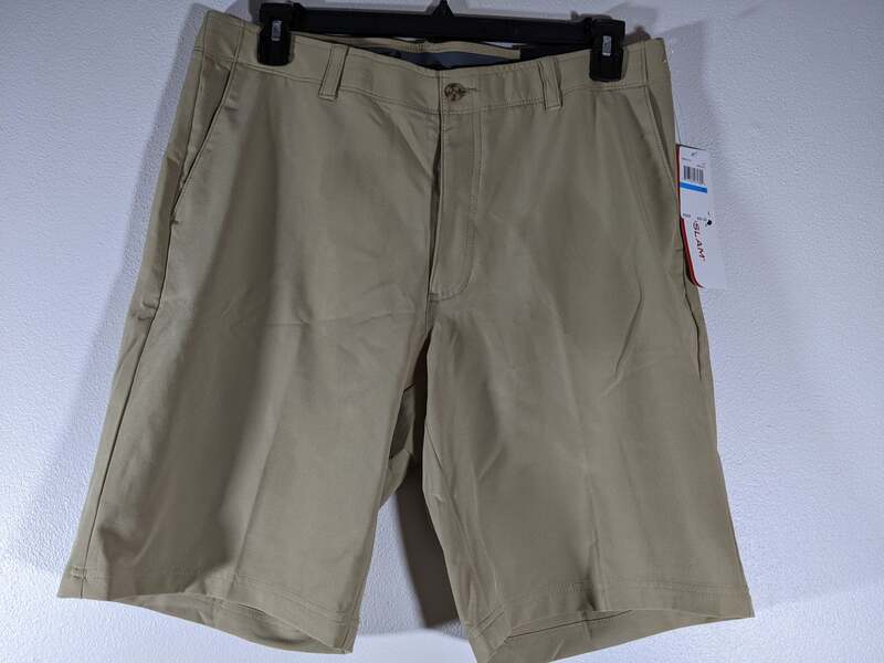 Grand Slam Stretch Khaki Men's Shorts Size 36