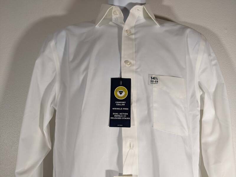 Men's Button Down White Shirt Long Sleeves