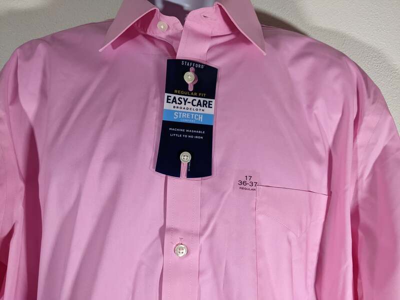 Men's Pink Long Sleeves Button Down Shirt