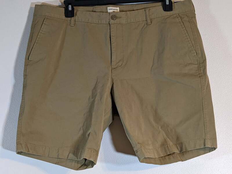 Dockers Chino Short Stretch Men's 40 Khaki Shorts