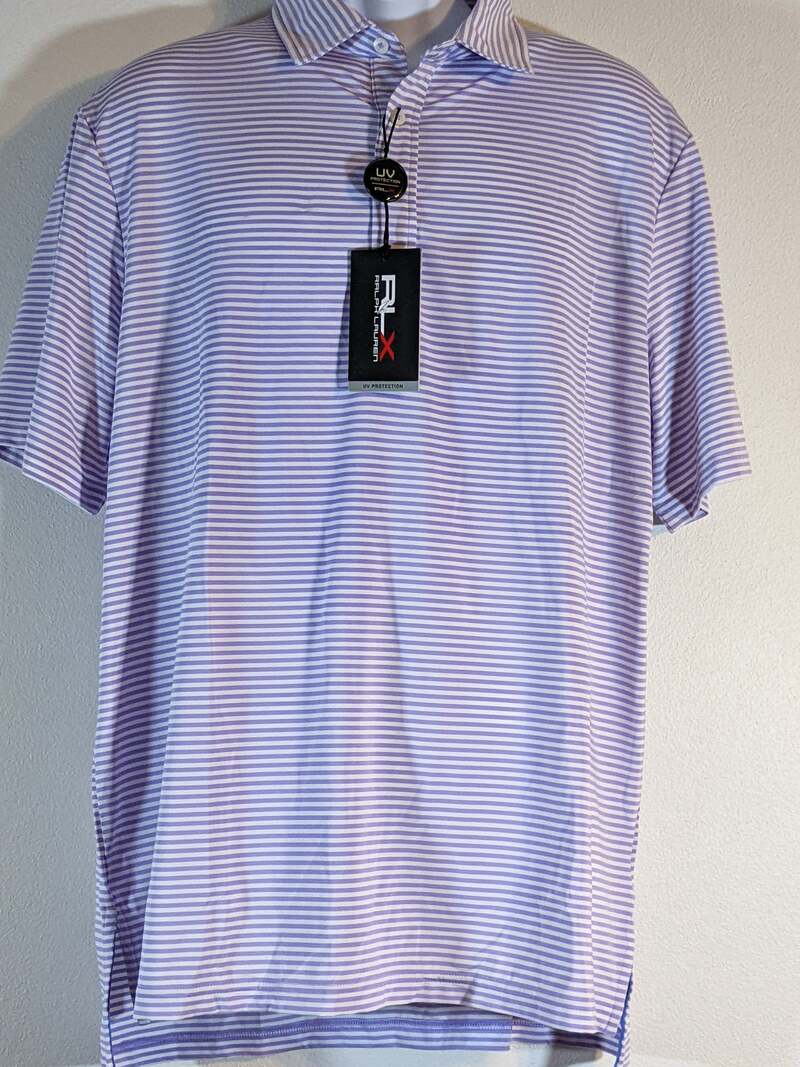 Ralph Lauren Eastward Purple Striped Polo Men's Large