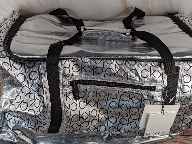 Calvin Klein Silver Large Soft Bag CK