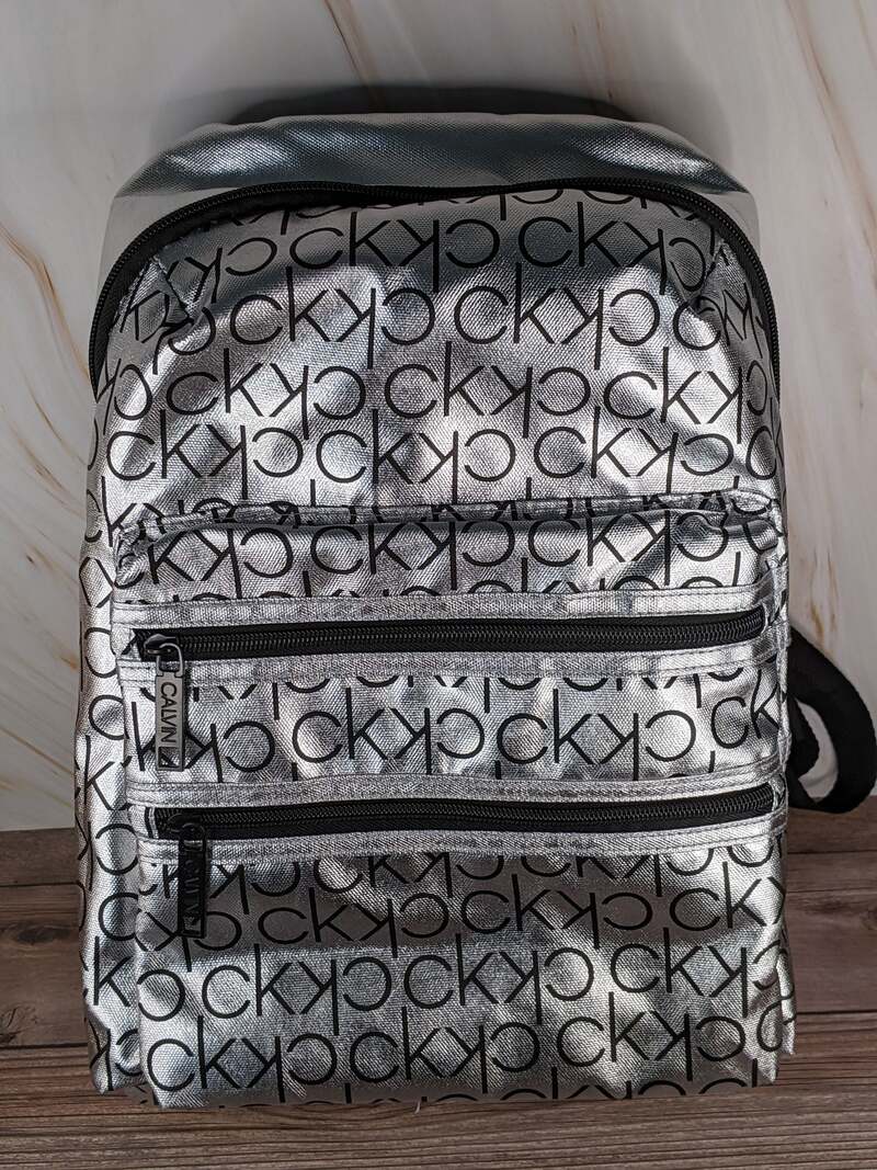 Calvin Klein Silver Backpack CK