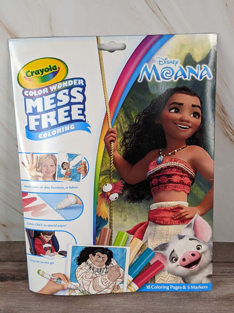 Moana Color Wonder Coloring Pages and Markers