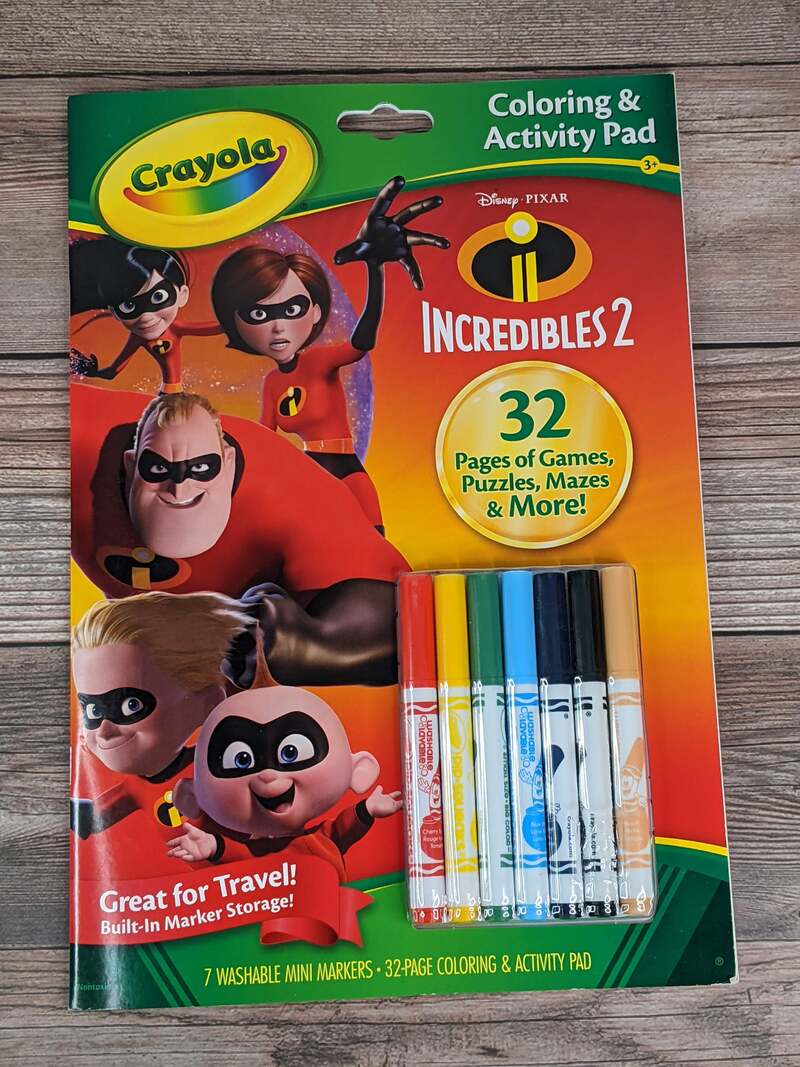 Incredibles 2 Coloring and Activity Pad