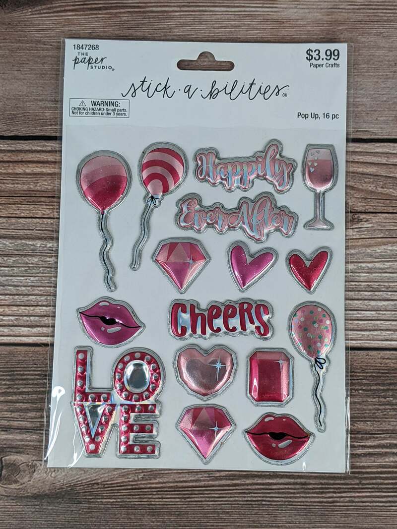 Pop Up Happily Ever After Stickers