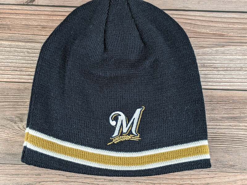Milwaukee Brewers M Logo Beanie Hat