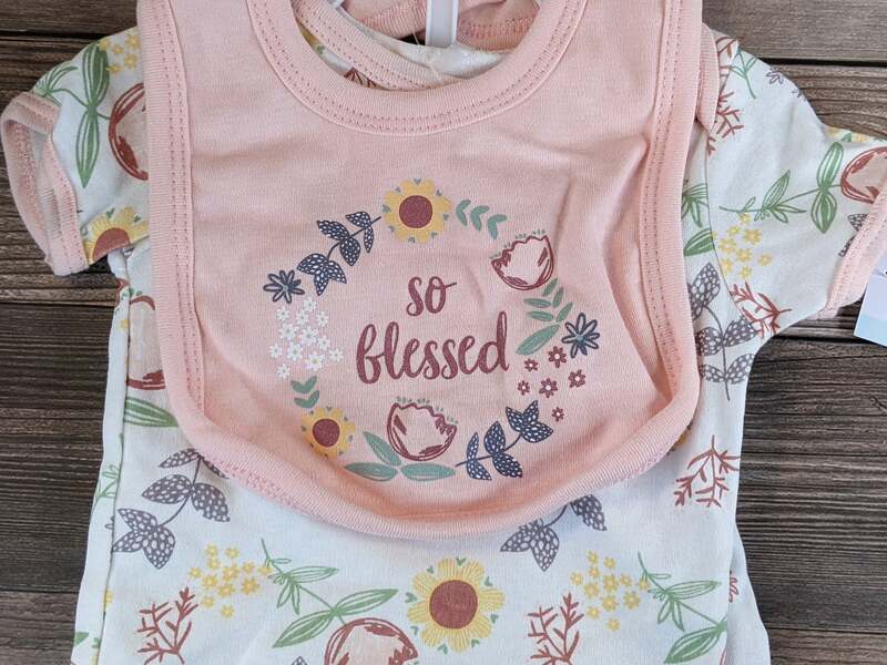 So Blessed Baby Girl Outfit 3-6 Months