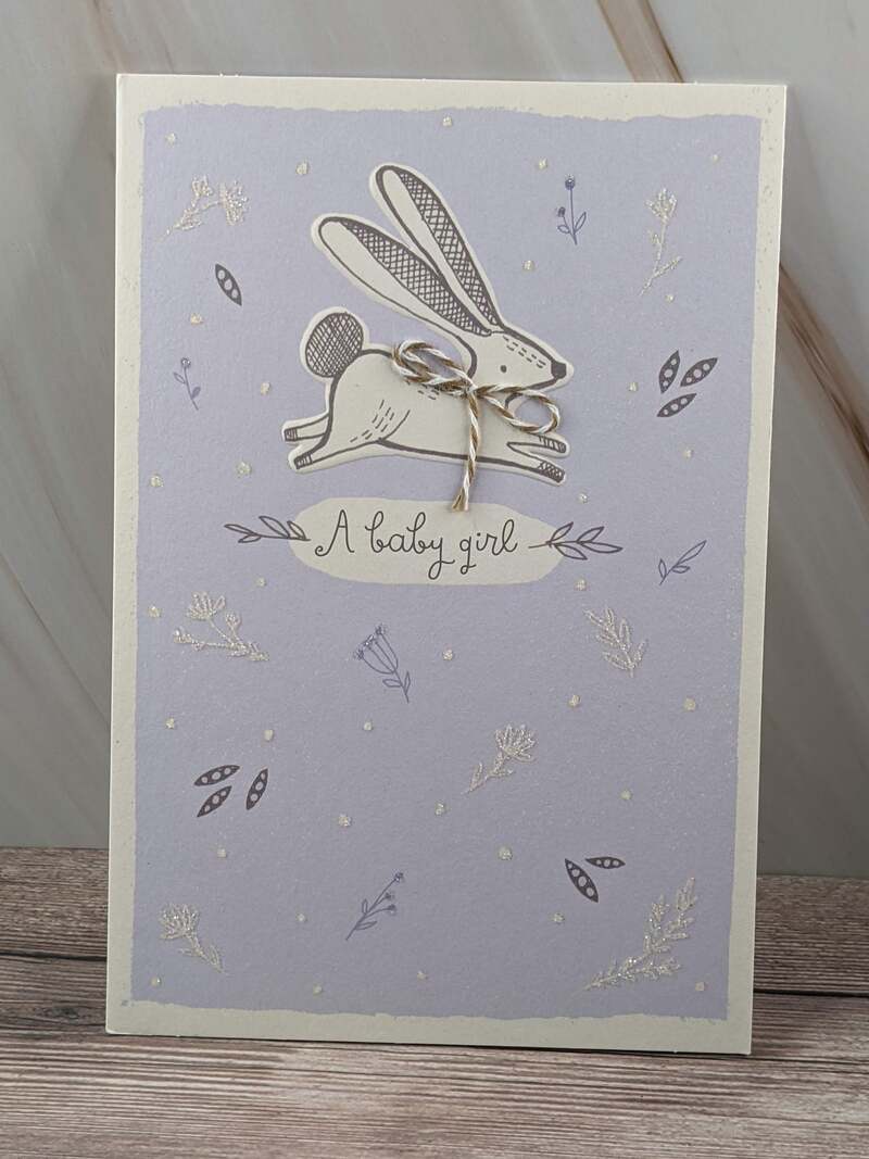 Hello Baby Girl Card