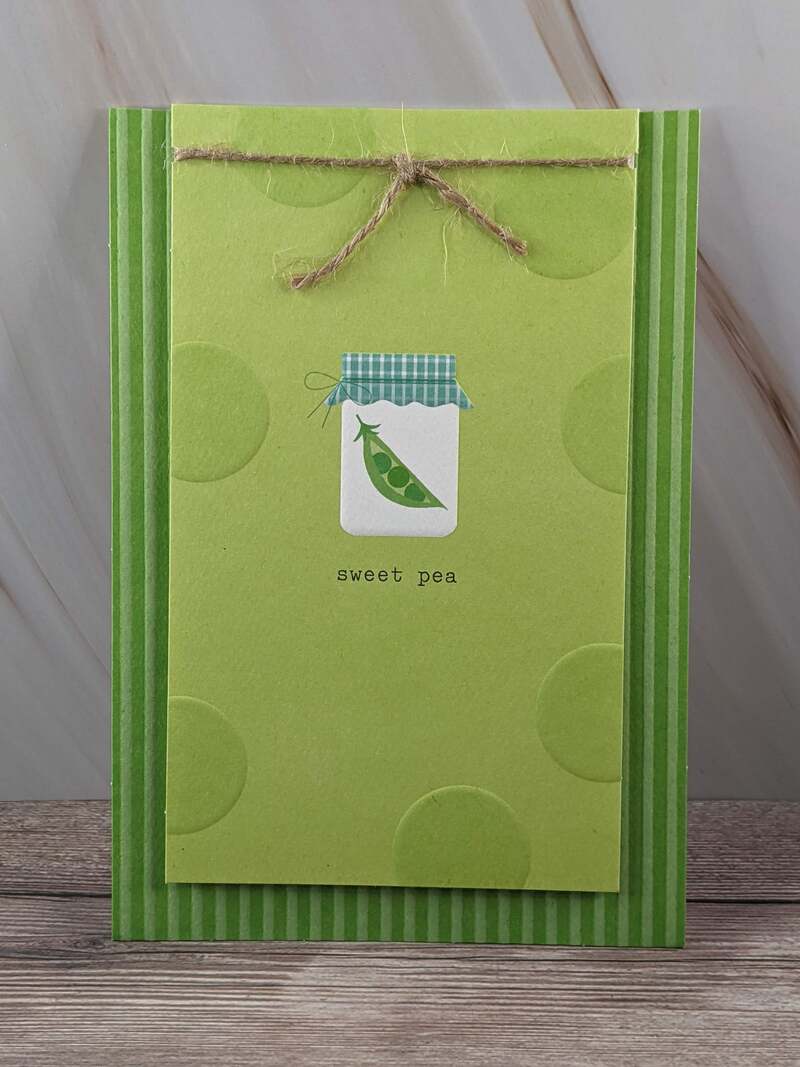 Sweet Pea Baby Card