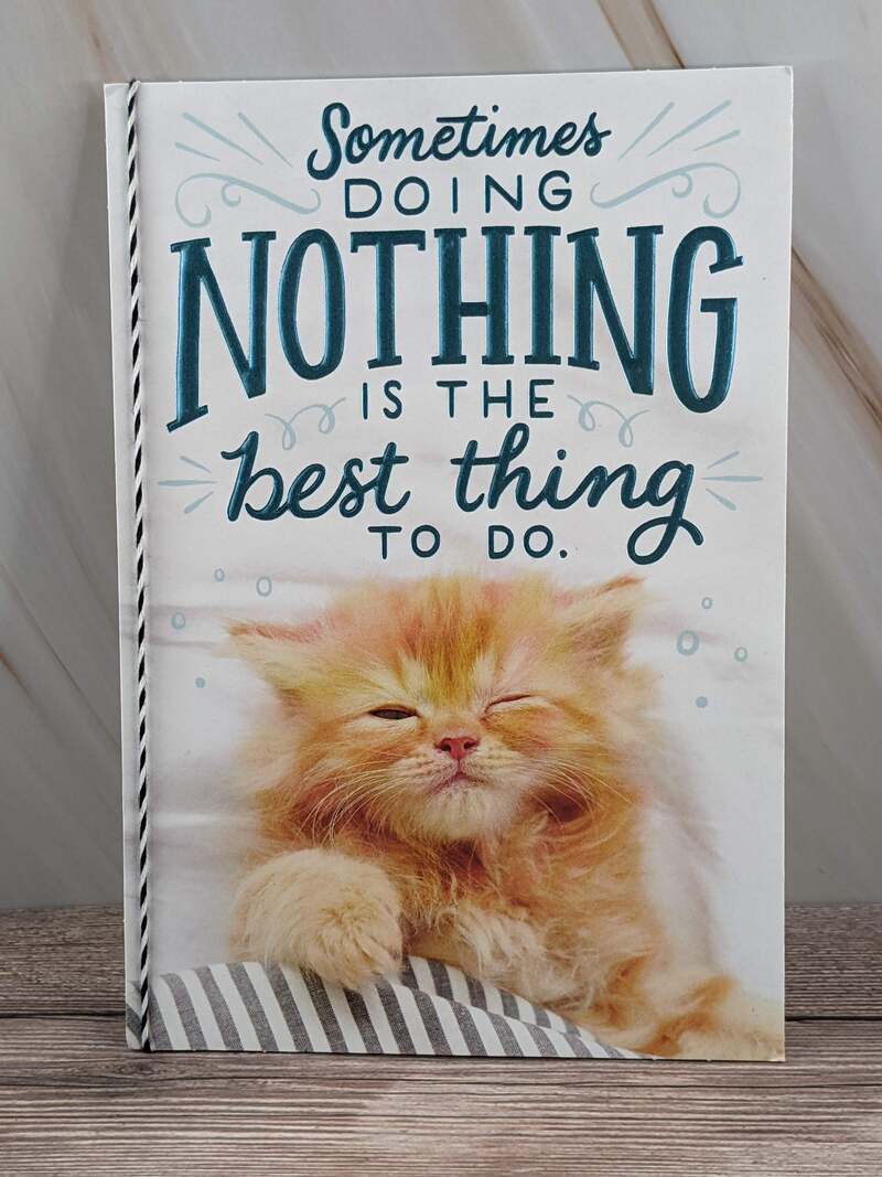 Doing Nothing Birthday Card