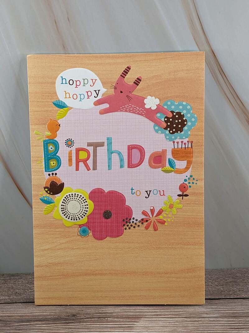 Hoppy Birthday Card