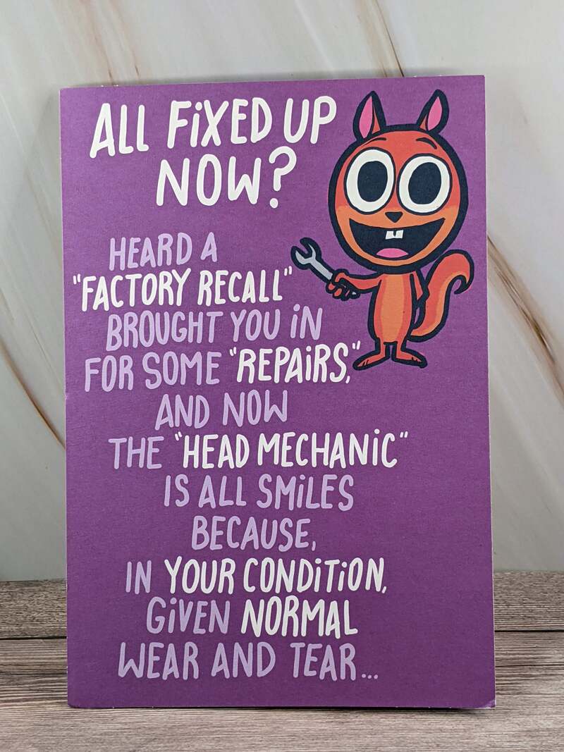 Operation Recovery Card