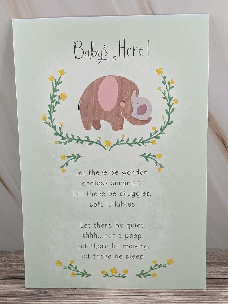 Baby Is Here Card