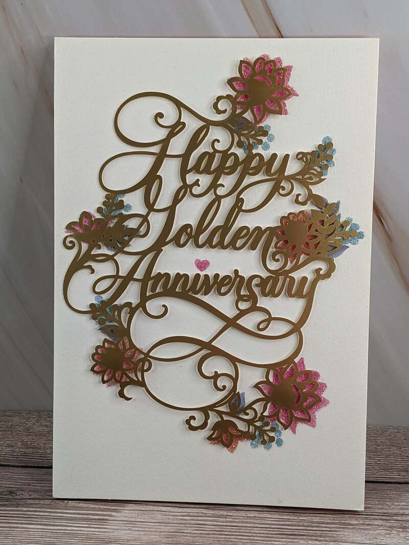 Happy Golden Anniversary Card for 50th