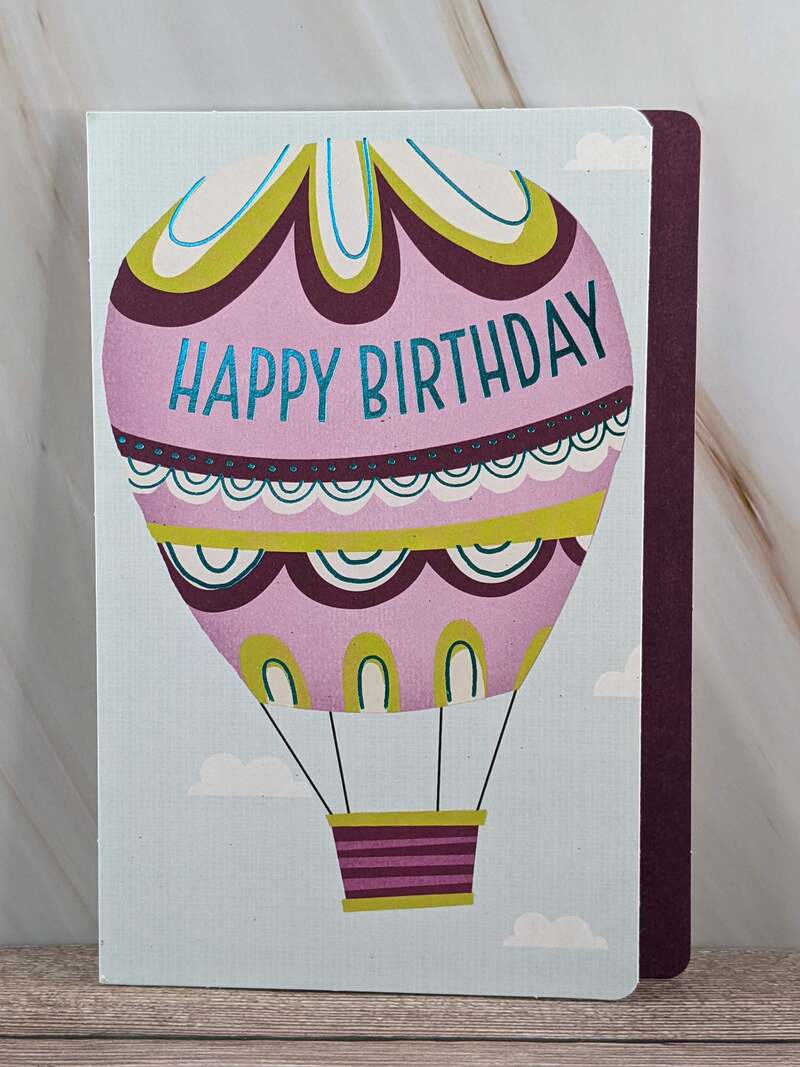 Blue Skies Birthday Card