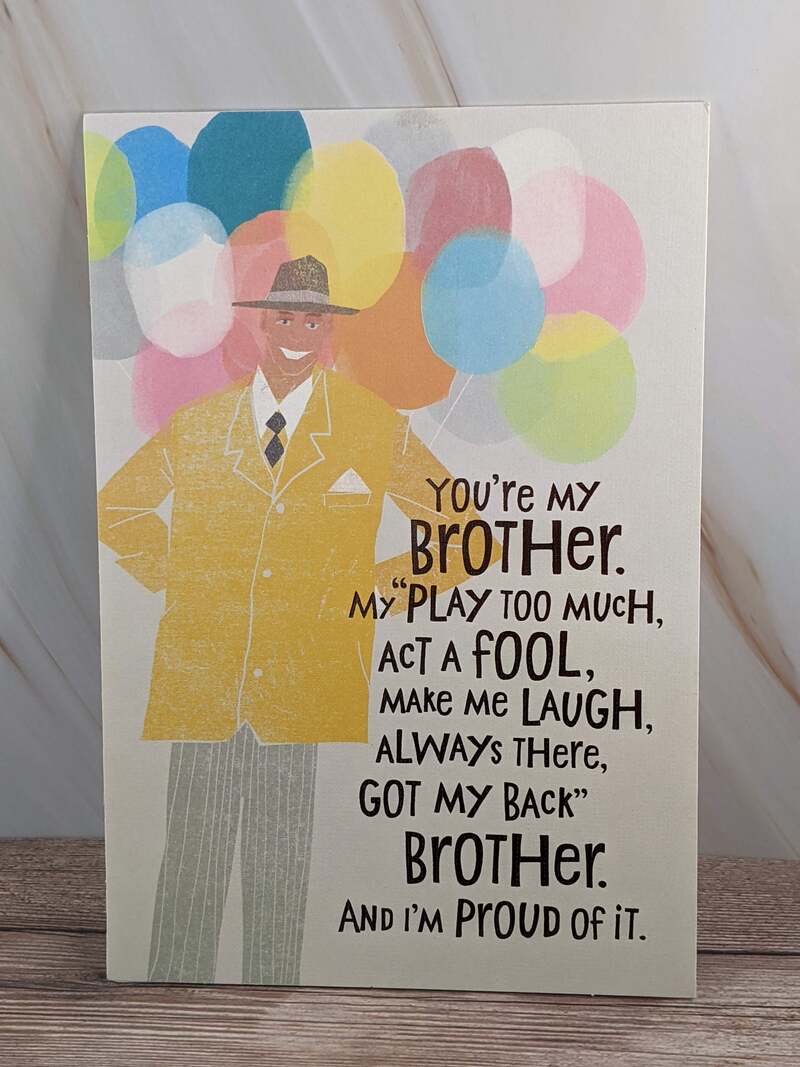 Got My Back Brother Birthday Card