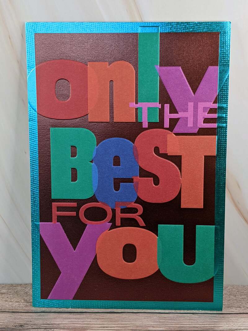 Best for You Birthday Card
