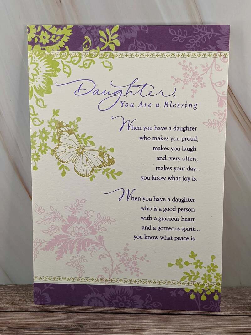 Daughter Blessing Birthday Card