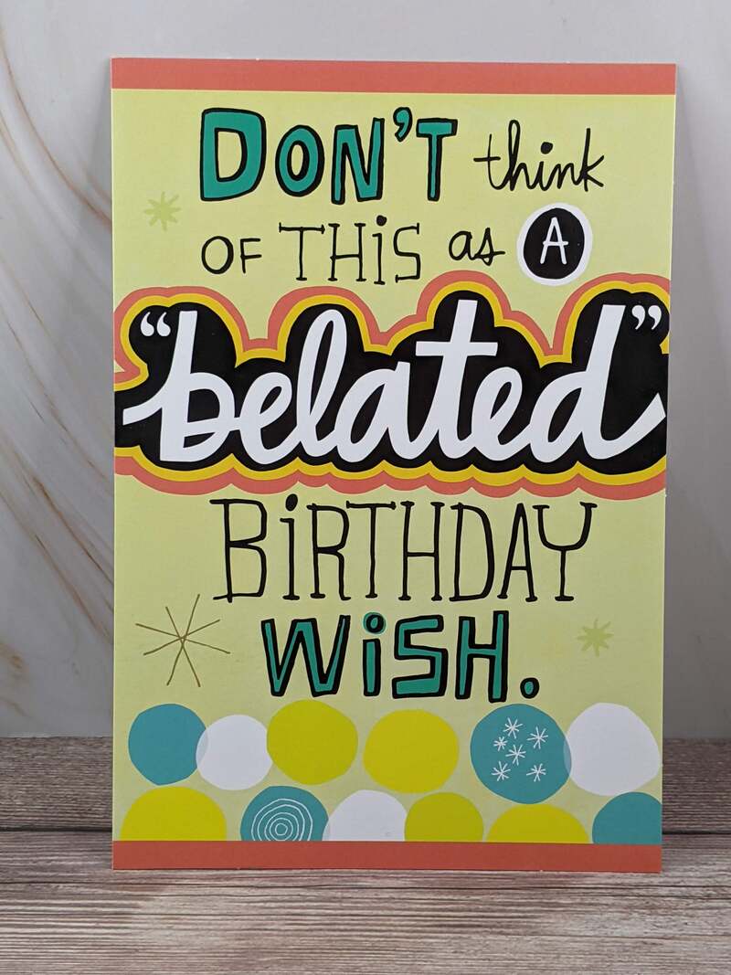 Belated Birthday Wish Card