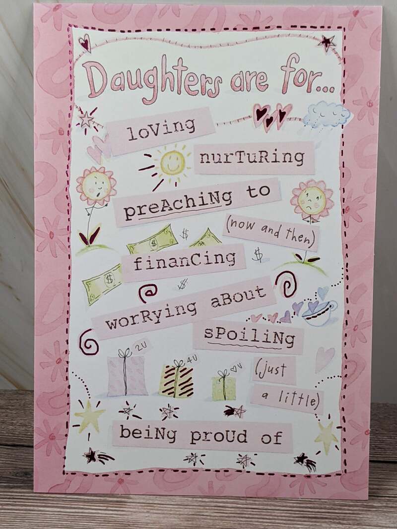 Proud of Sweet Daughter Birthday Card