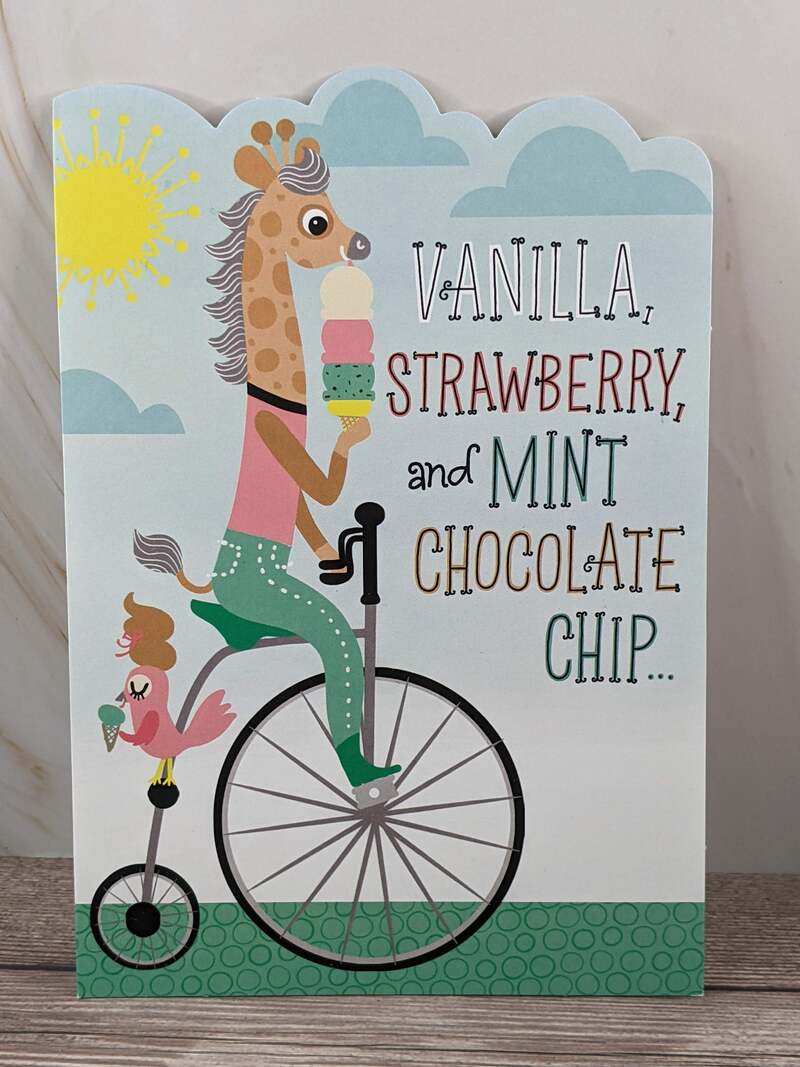Ice Cream Fun Birthday Card
