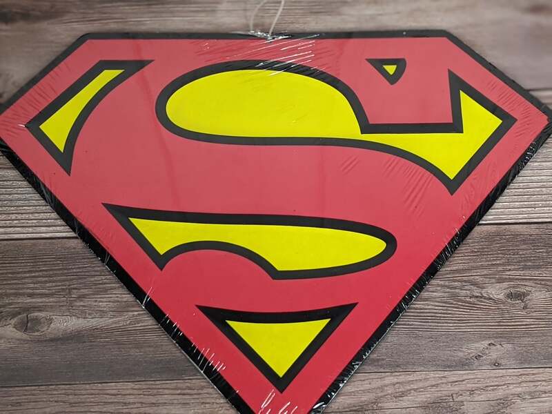 Superman Logo Metal Sign Wall Decor