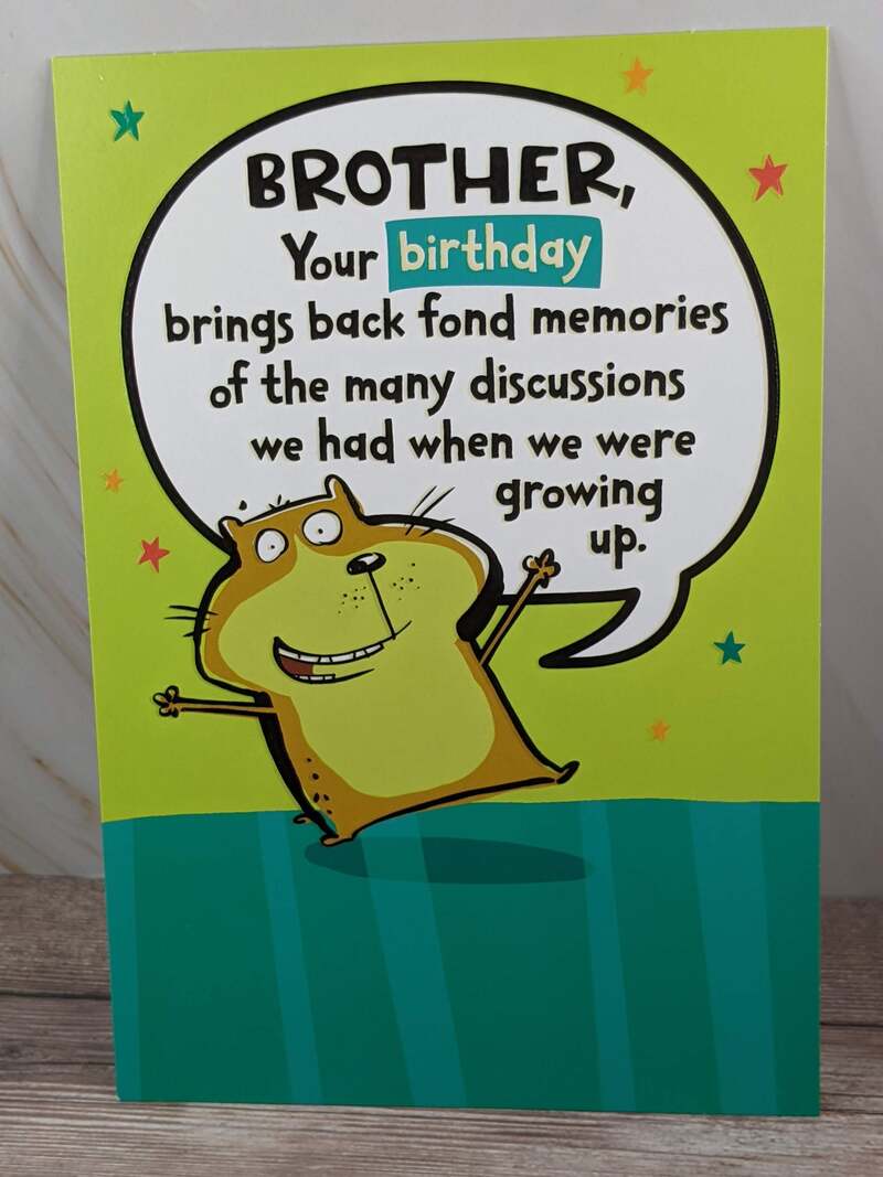 Did Too Brother Birthday Card