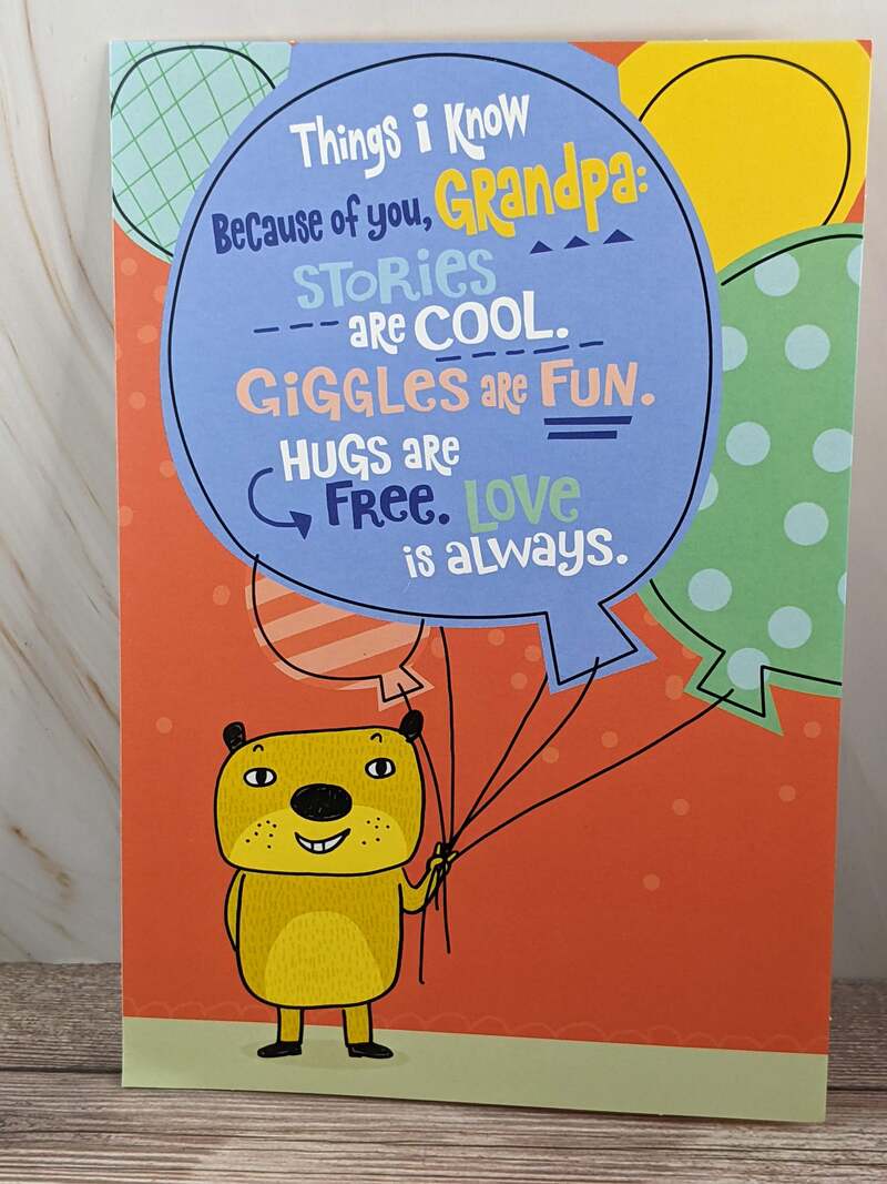 Grandpa Lessons Birthday Card