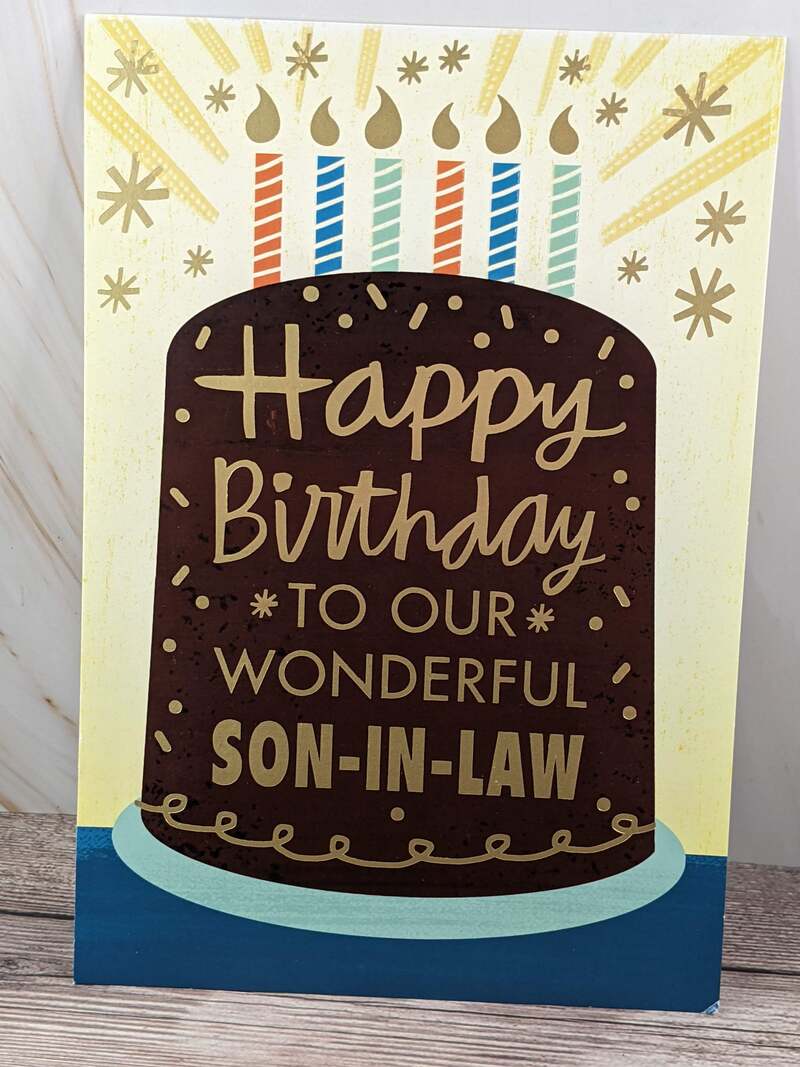 Birthday Card for Wonderful Son-In-Law