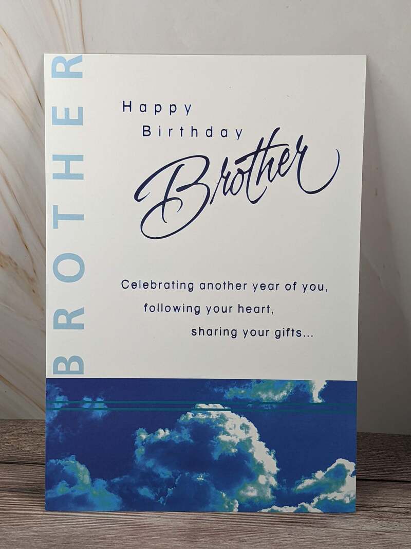 Proud of Brother Birthday Card