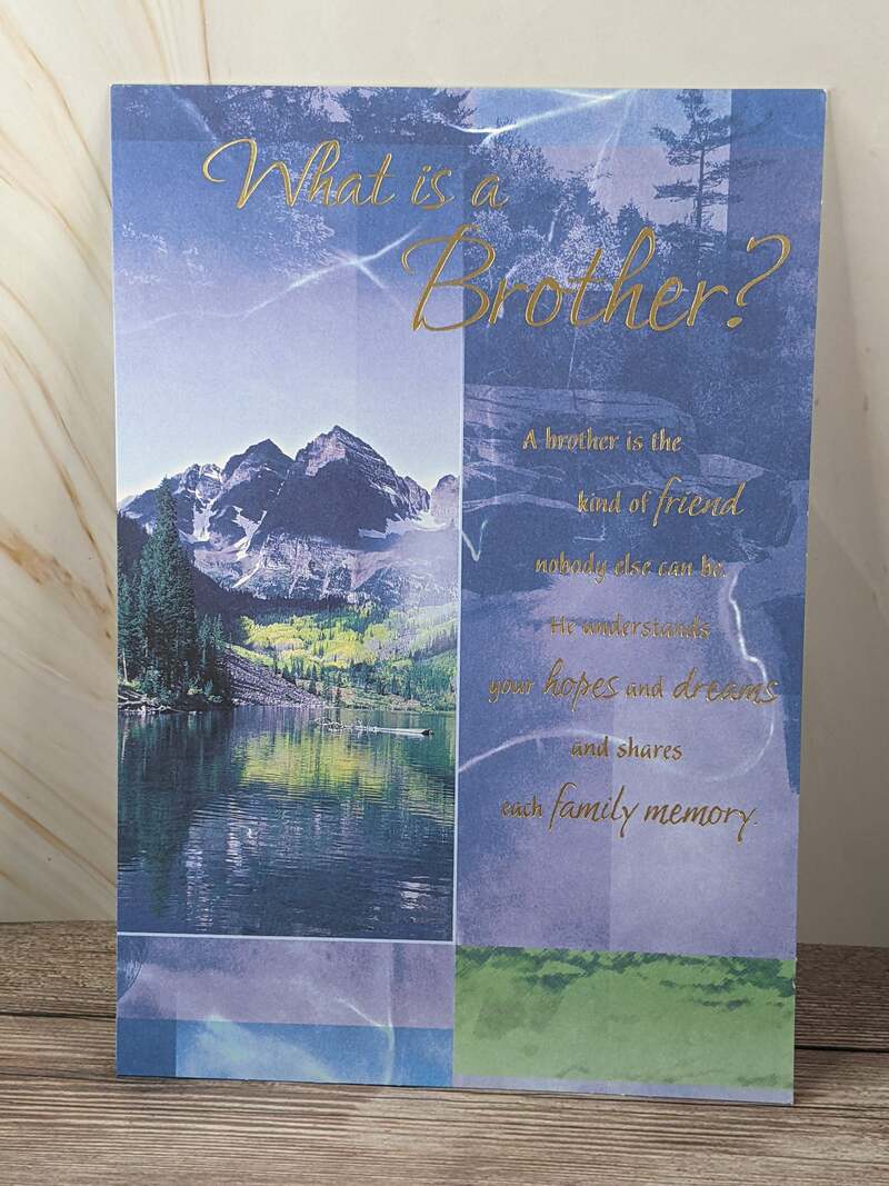Best Wishes Brother Birthday Card
