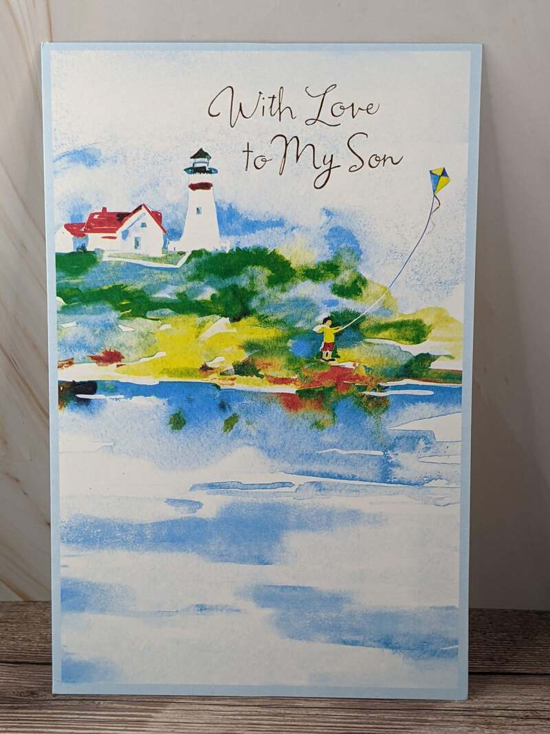 Love to My Son Birthday Card