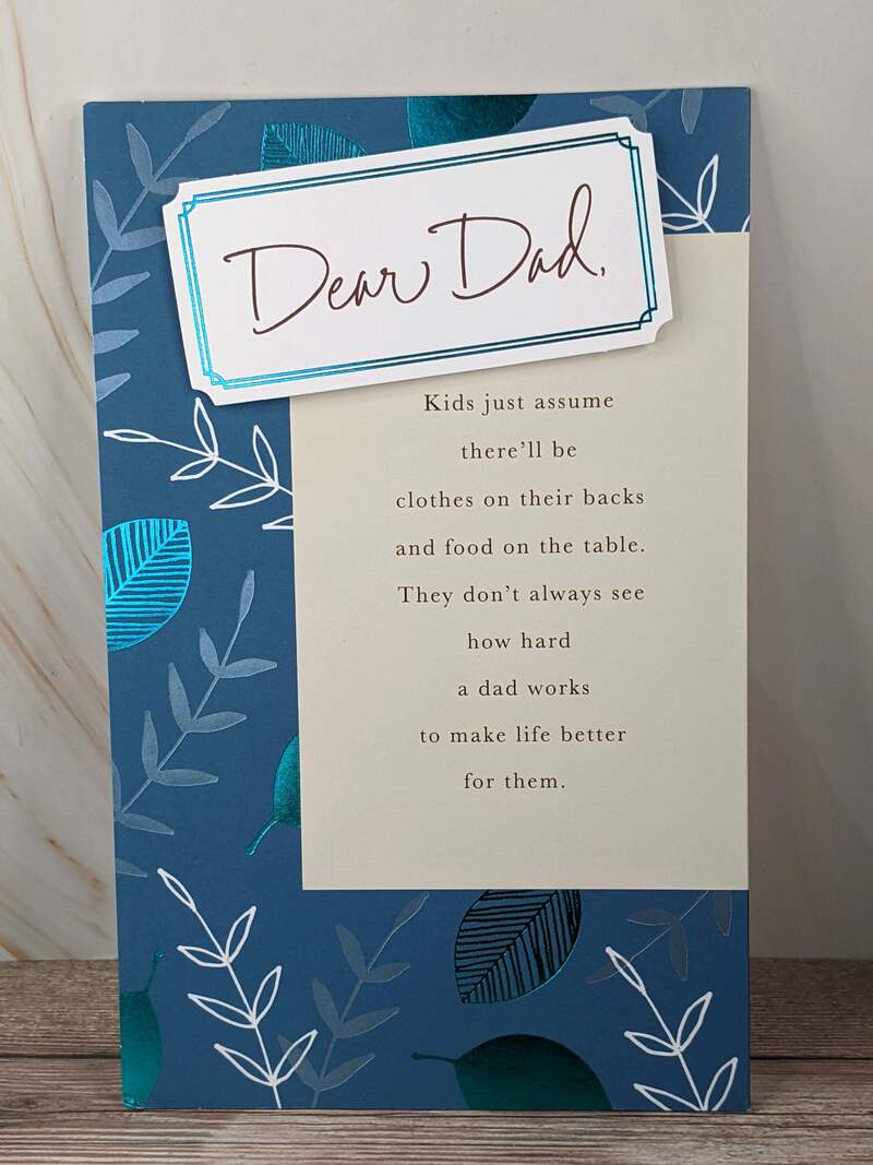 Grateful Birthday Card for Dad