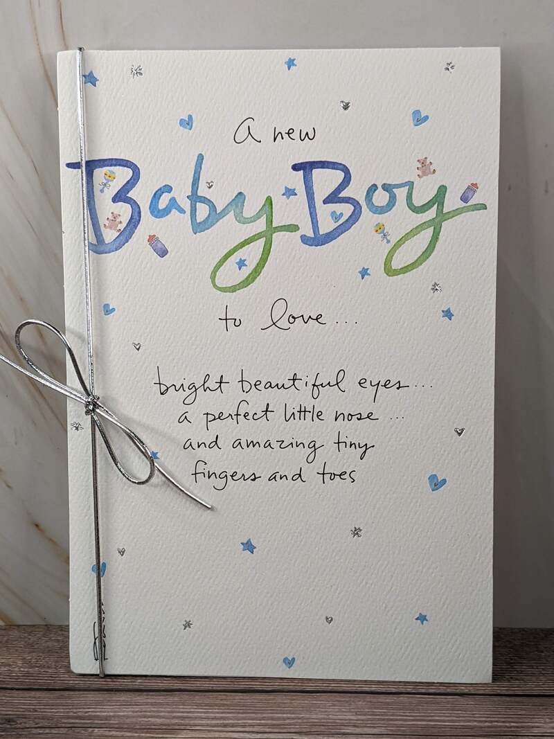 Miracle Baby Boy Congratulations Card