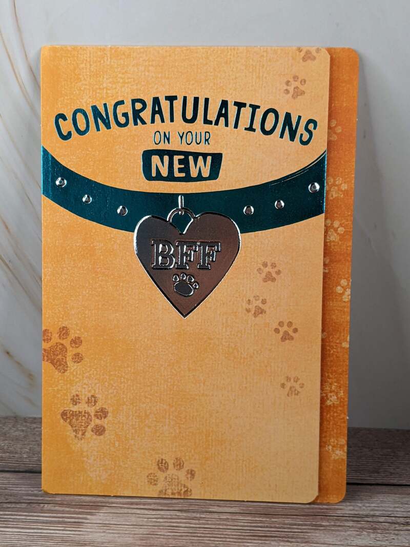 New Pet BFF Congrats Card
