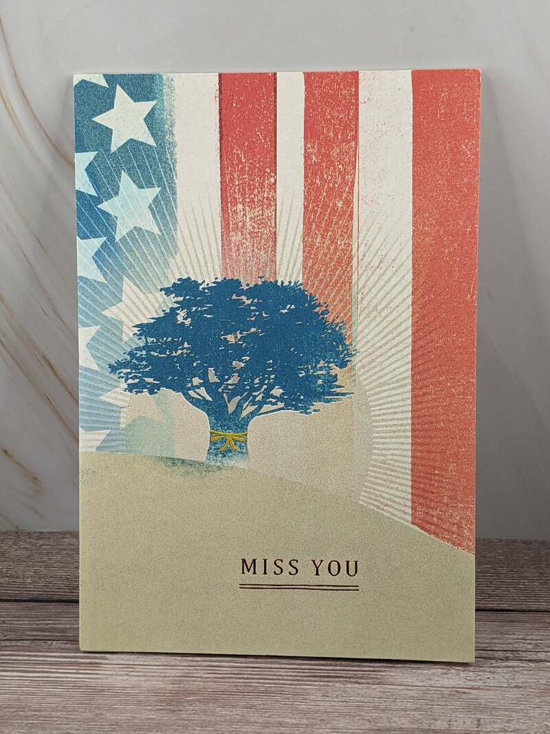 Miles Apart Miss You Card