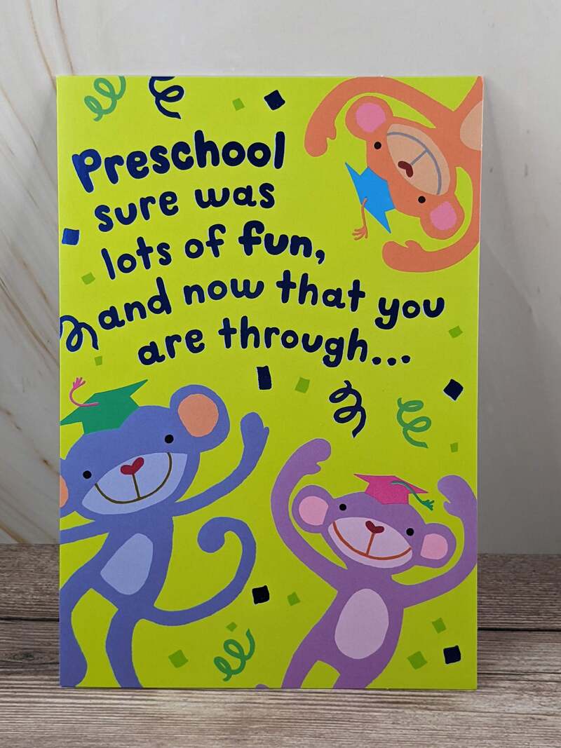 Preschool Graduation Card