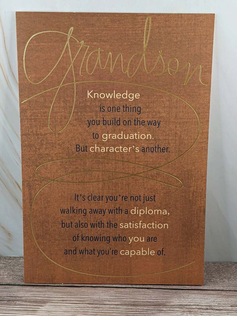 Capable Grandson Graduation Card