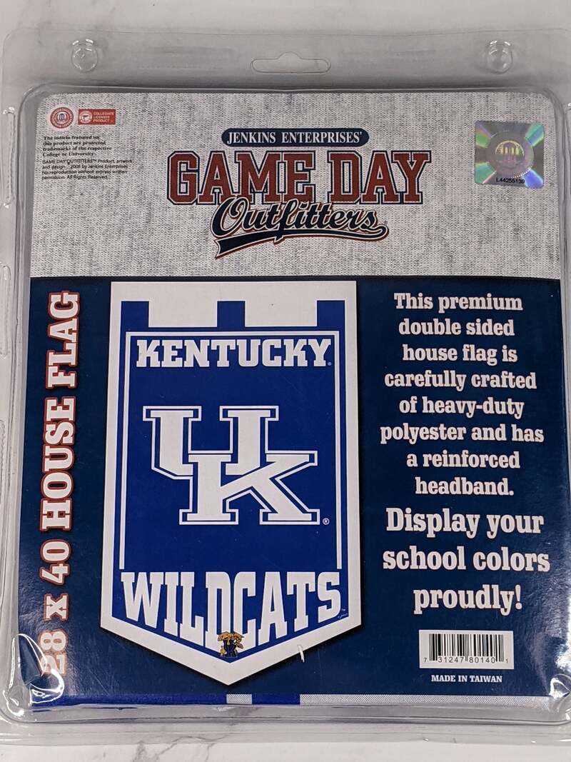 Kentucky Wildcats House Flag 28 x 40 Double Sided NCAA Licensed Banner